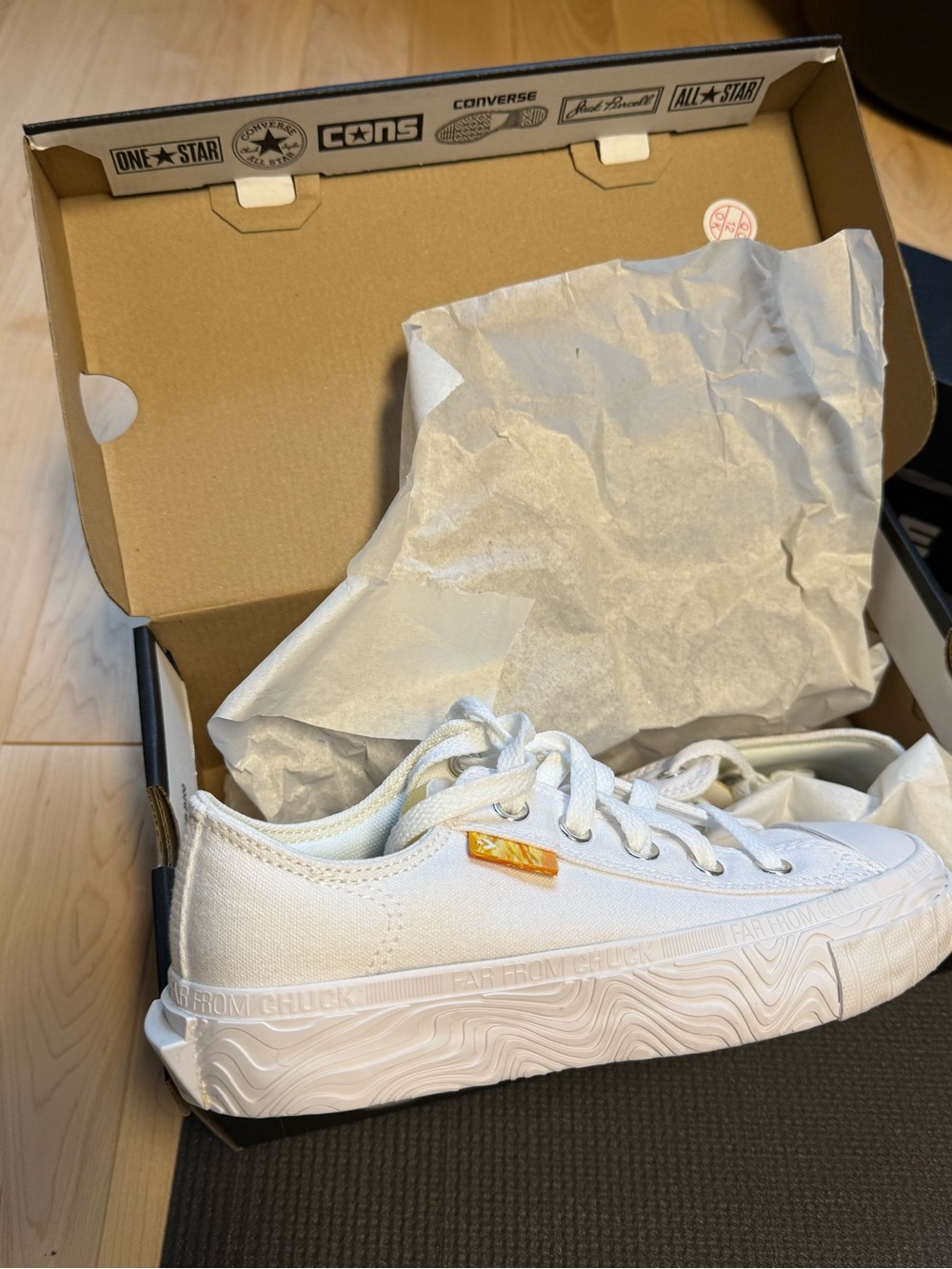 Converse White Low Top Canvas Sneakers